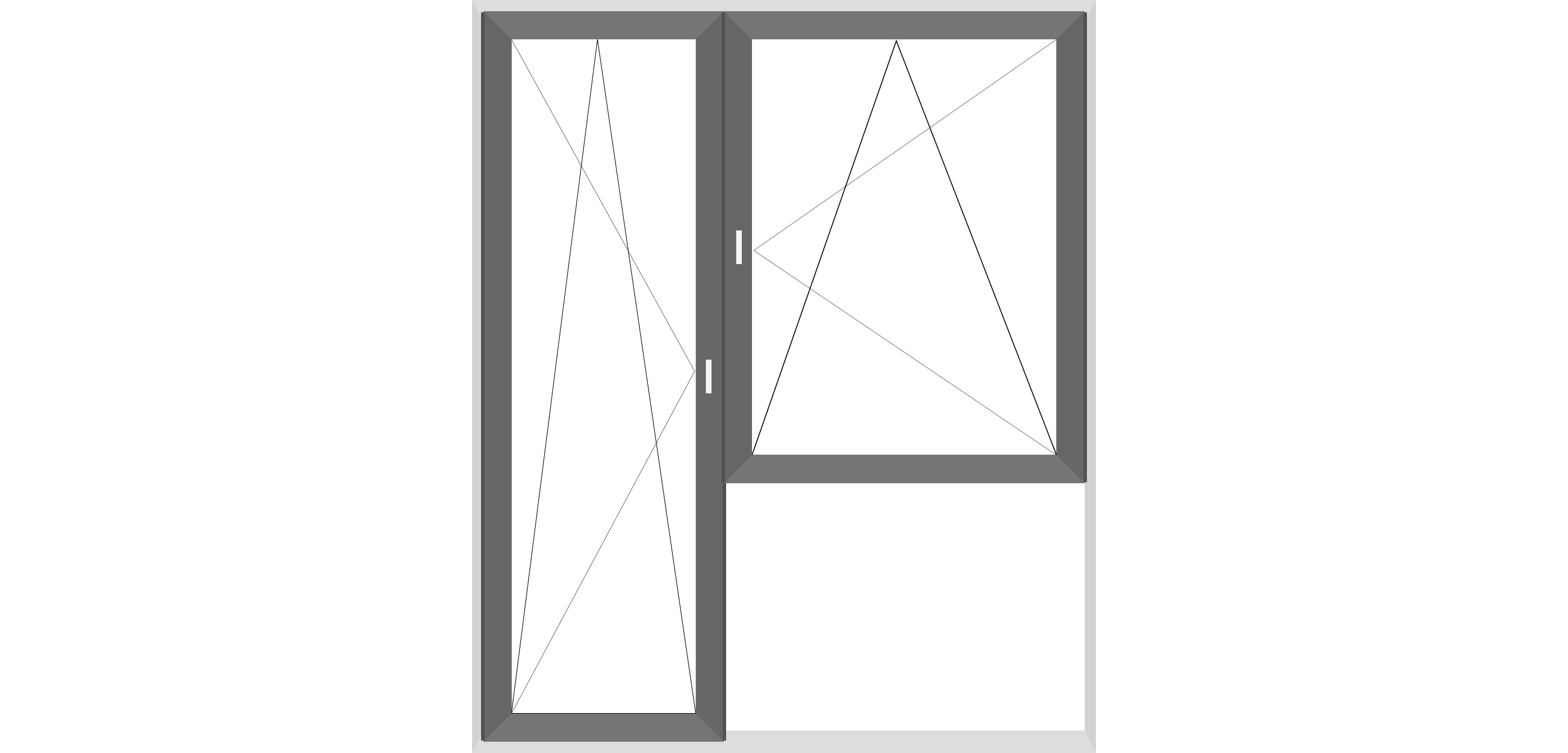 Двуосово отваряеми врата и прозорец (пистолет)